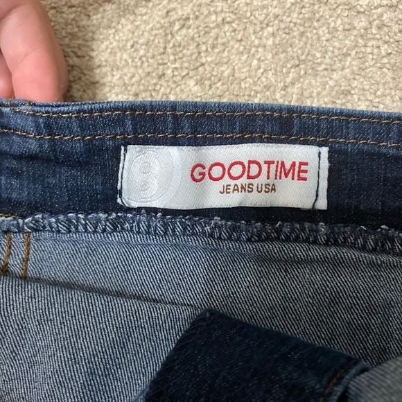 Good Time USA Jean Dark Wash Jumpsuit - Picture 4 of 5